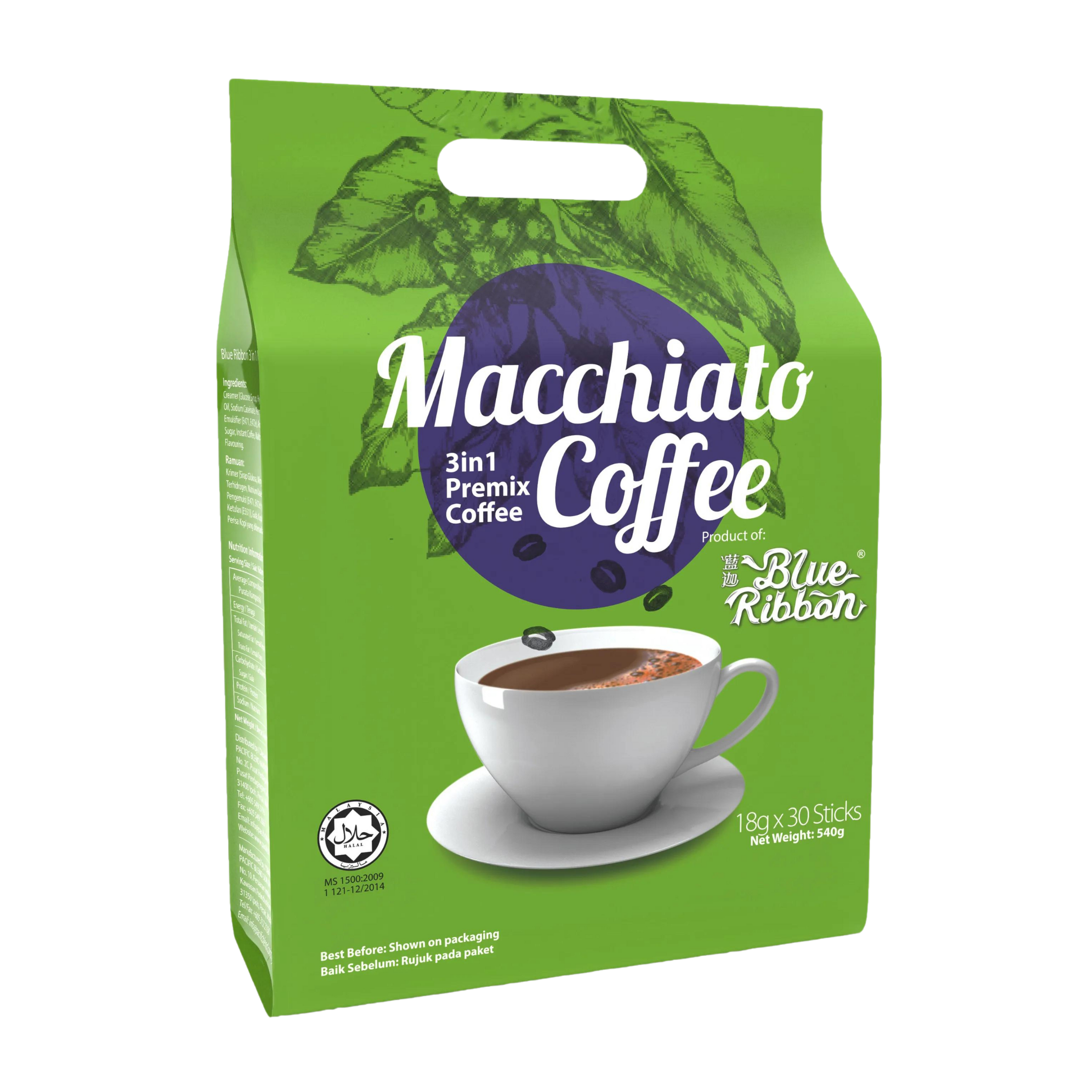 Blue Ribbon 3in1 MACCHIATO 18gm Instant Coffee