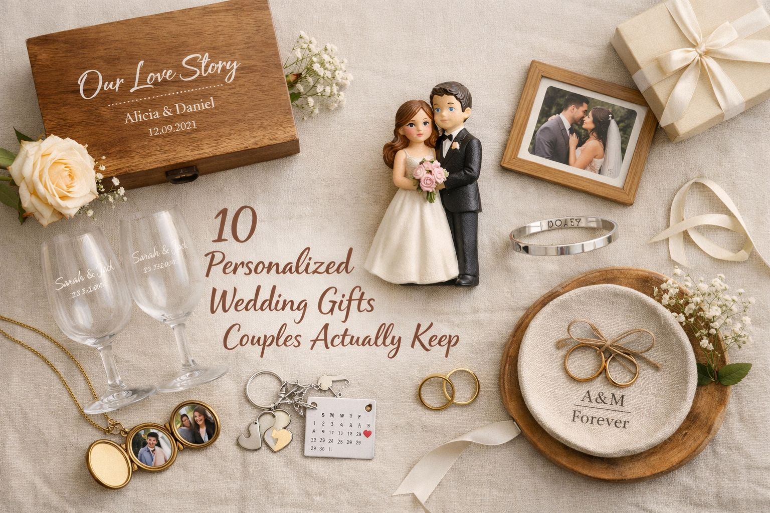 10 Personalised Wedding Gifts Couples Actually Keep