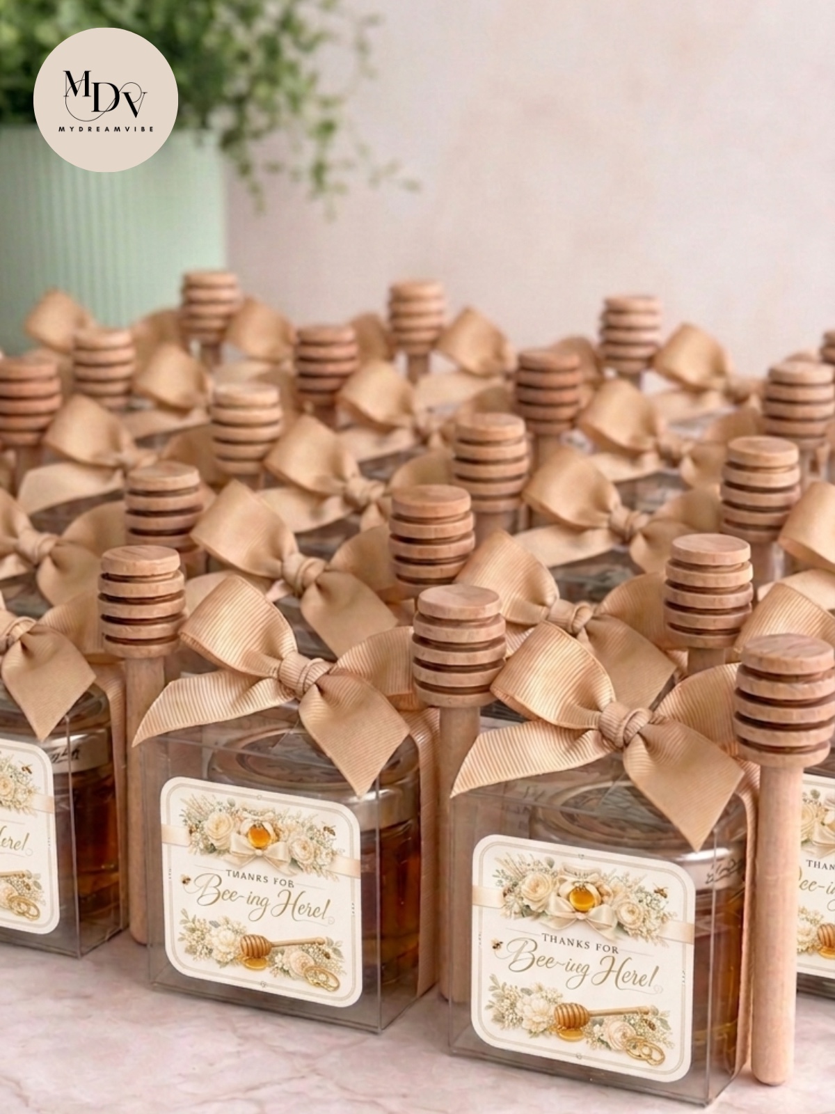 Personalised Honey Jar Wedding Favours – Sweet Keepsake Gift (Min. 20 QTY) - Whatsapp to discuss