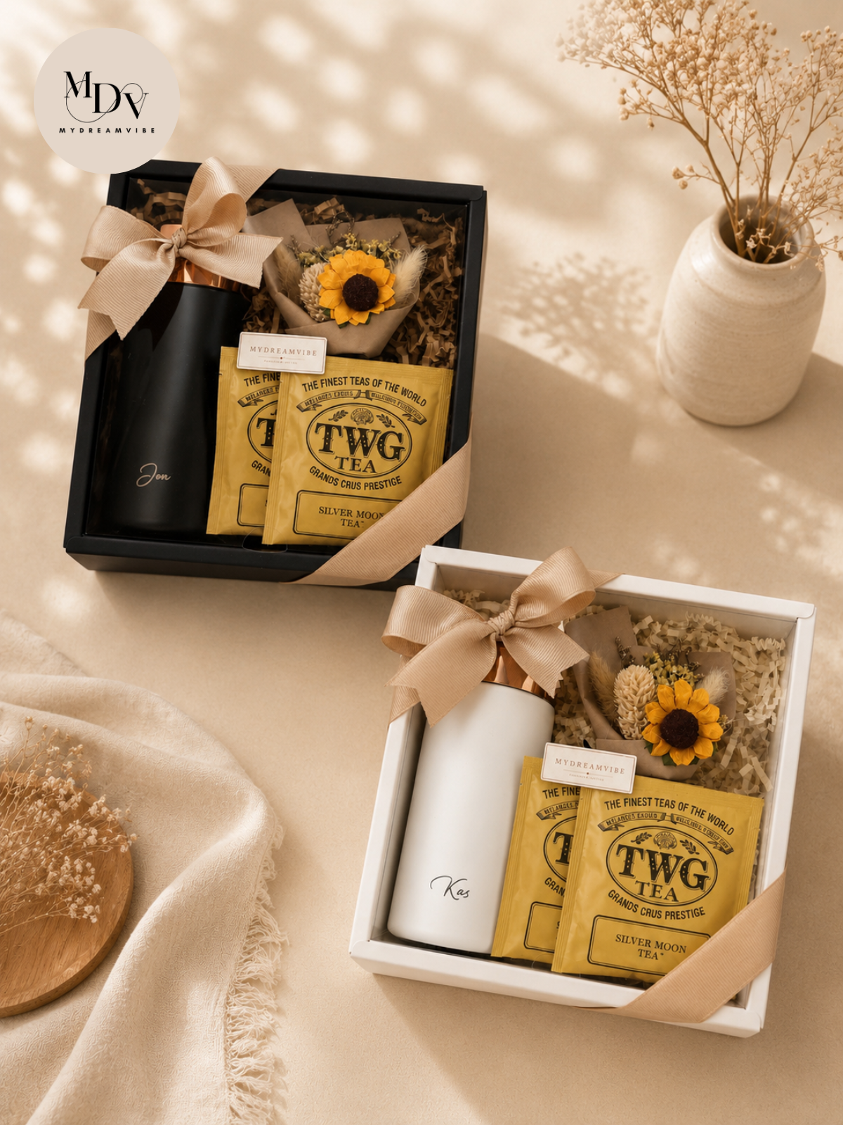 A Sip of Luxury — TWG Tea & Engraved Strainer Flask Gift Set