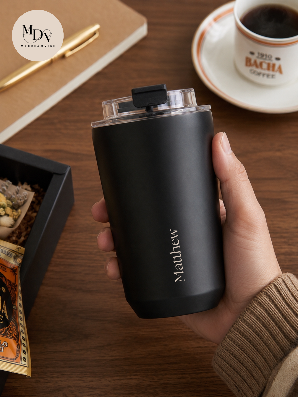 Signature Duo — Engraved Tumbler & Pen Set