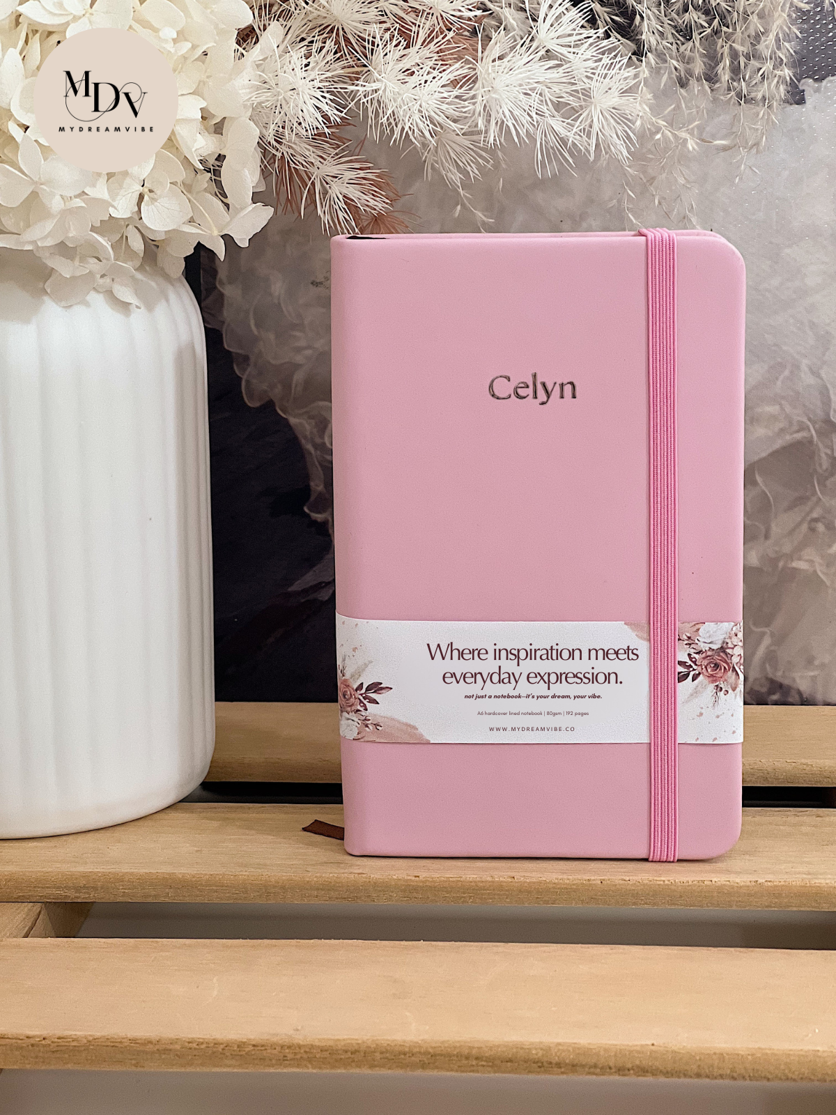 A6 PU Leather Notebook (PINK)