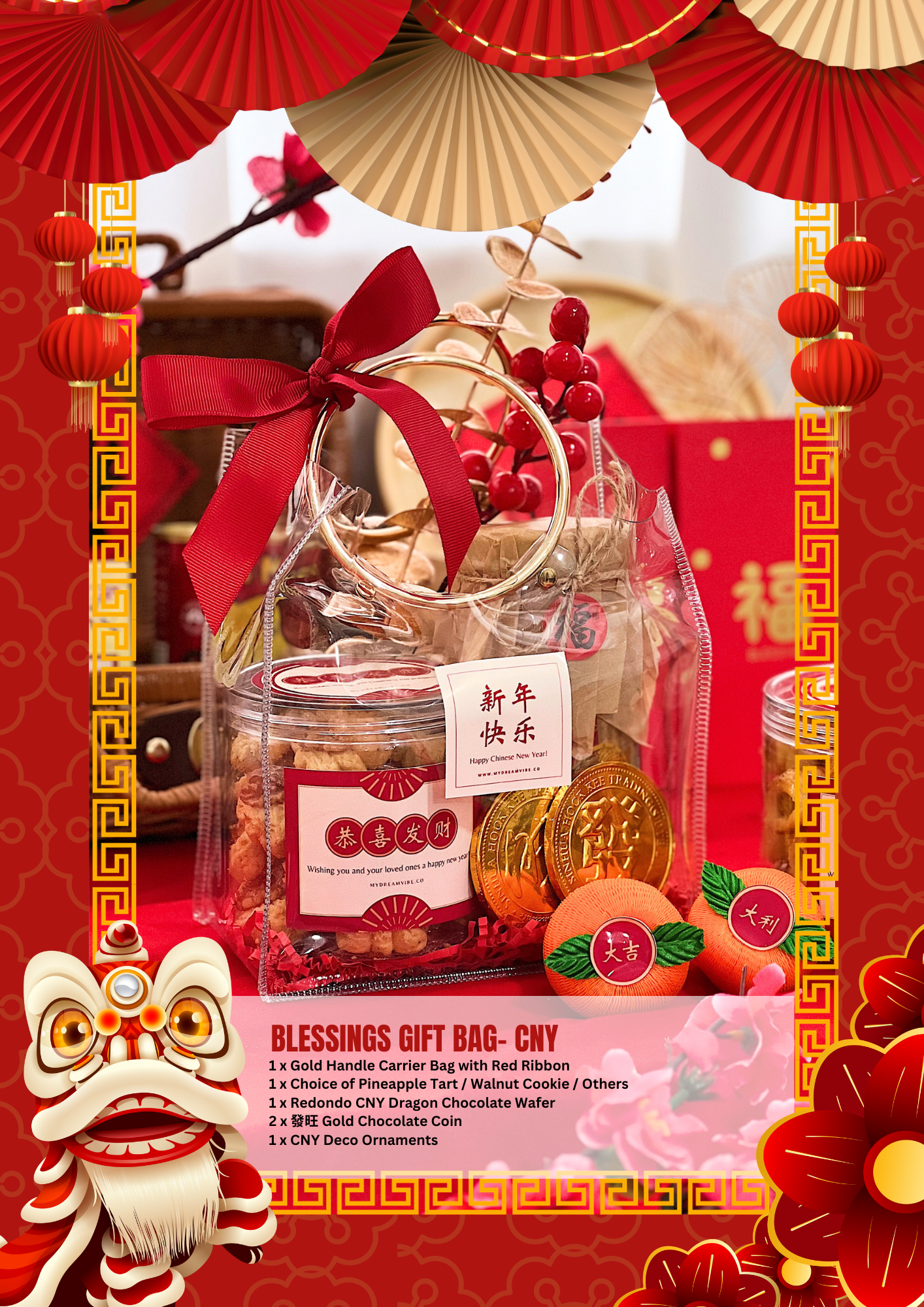 BLESSINGS Gift Bag - Chinese New Year (Whatsapp to Order)