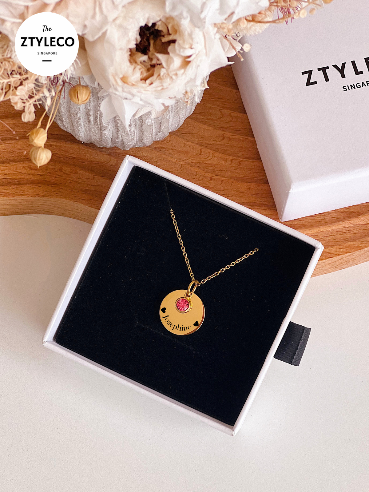 Birthstone Charm Necklace / Bracelet - Gold