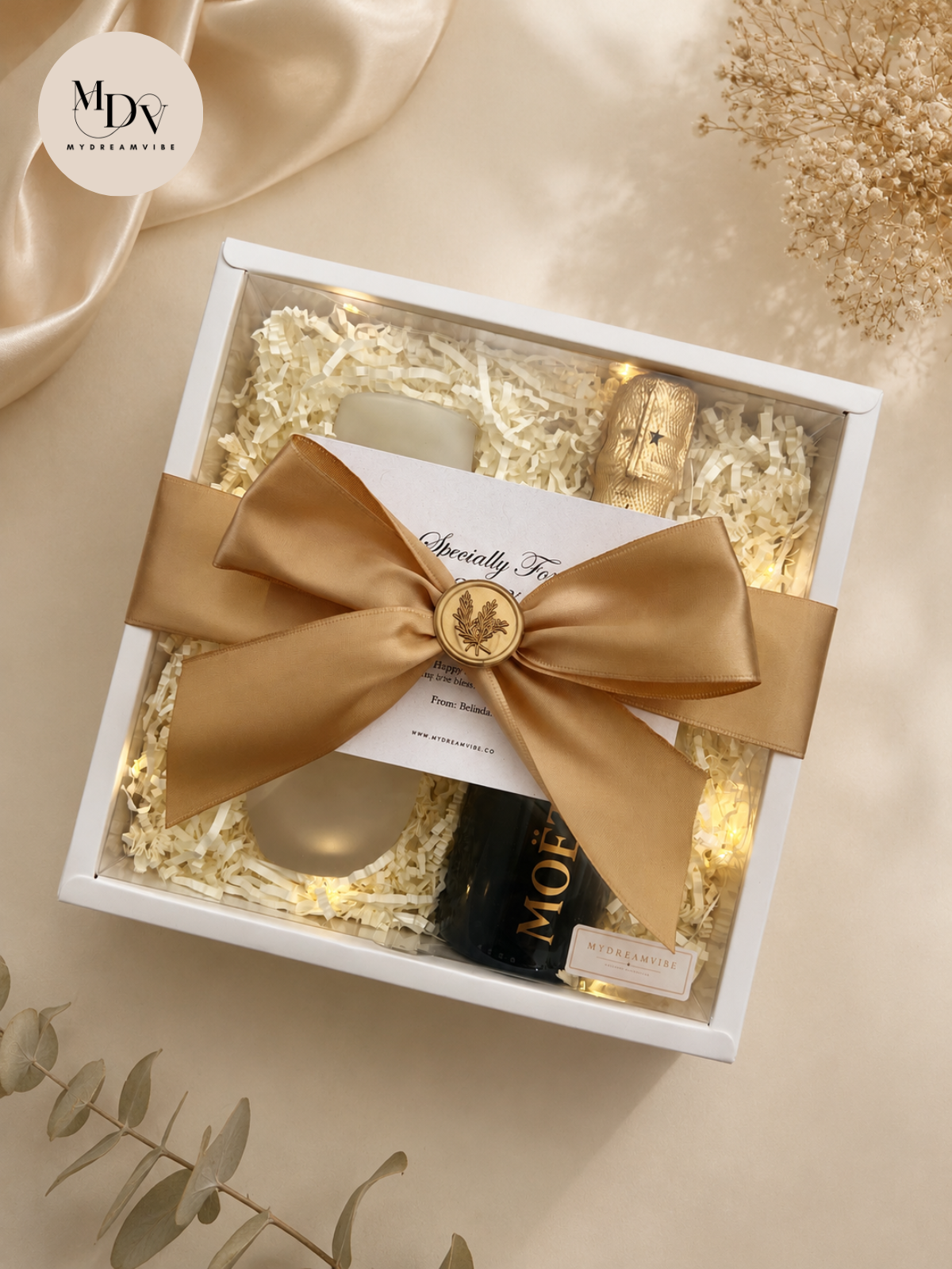 Cheers to You — Personalised Name Flute & Mini Champagne