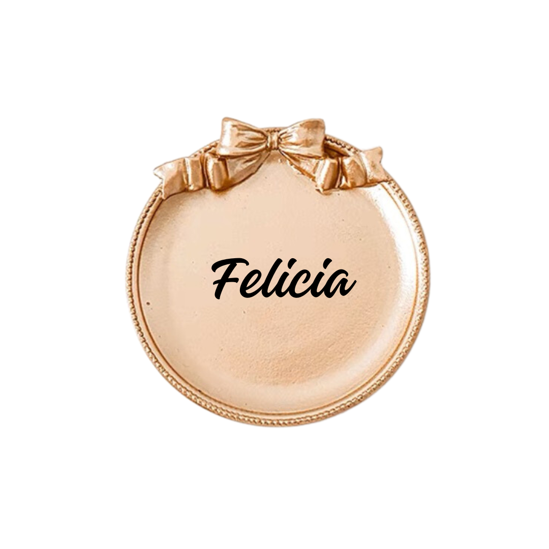 Christmas Gift - Festive Elegance Rose Gold Tray