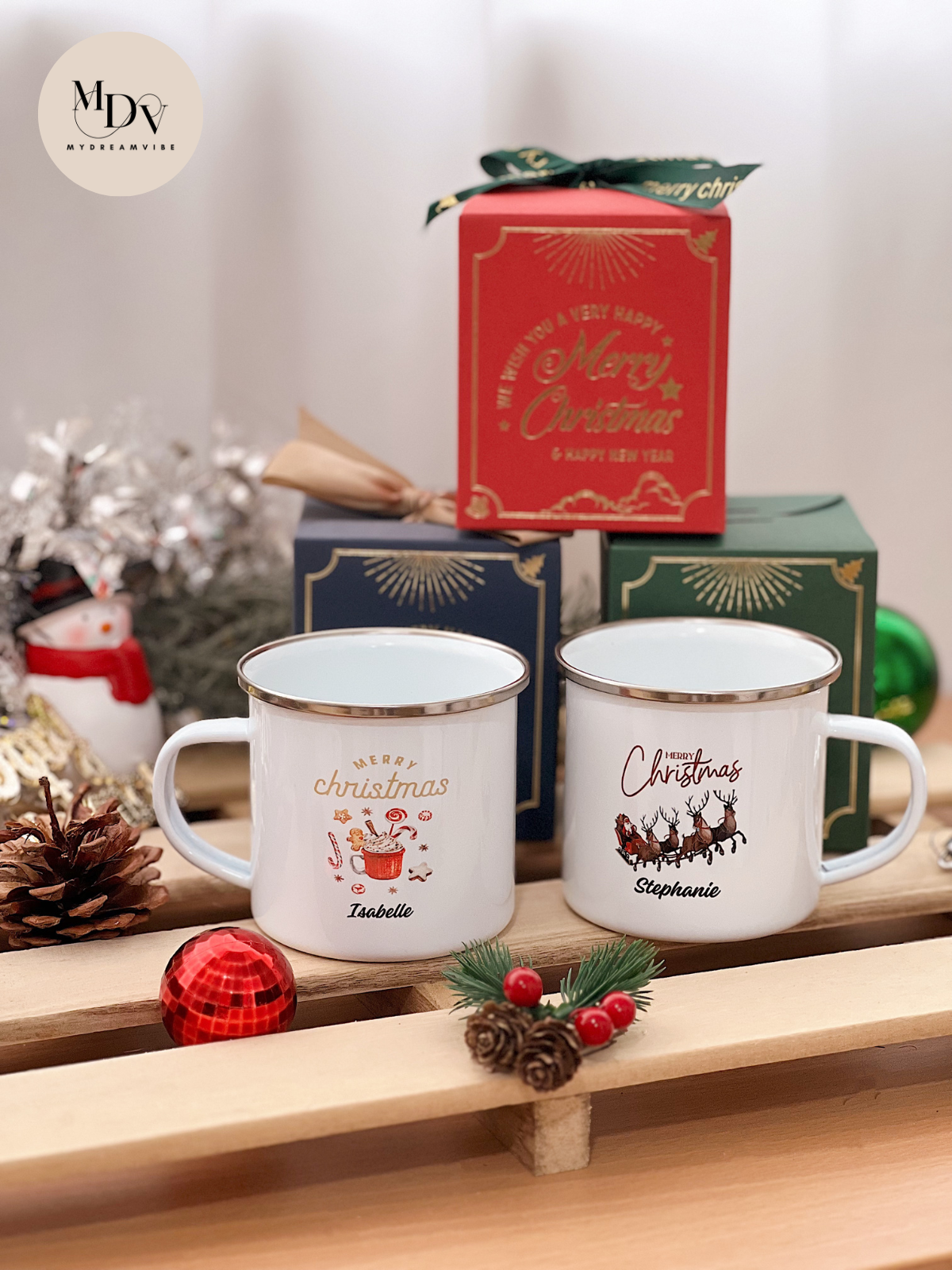 Christmas Gift - Xmas Theme Enamel Mug