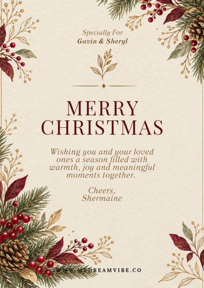 Christmas at Home — Engraved Couple Glasses & Tray Housewarming Gift Set