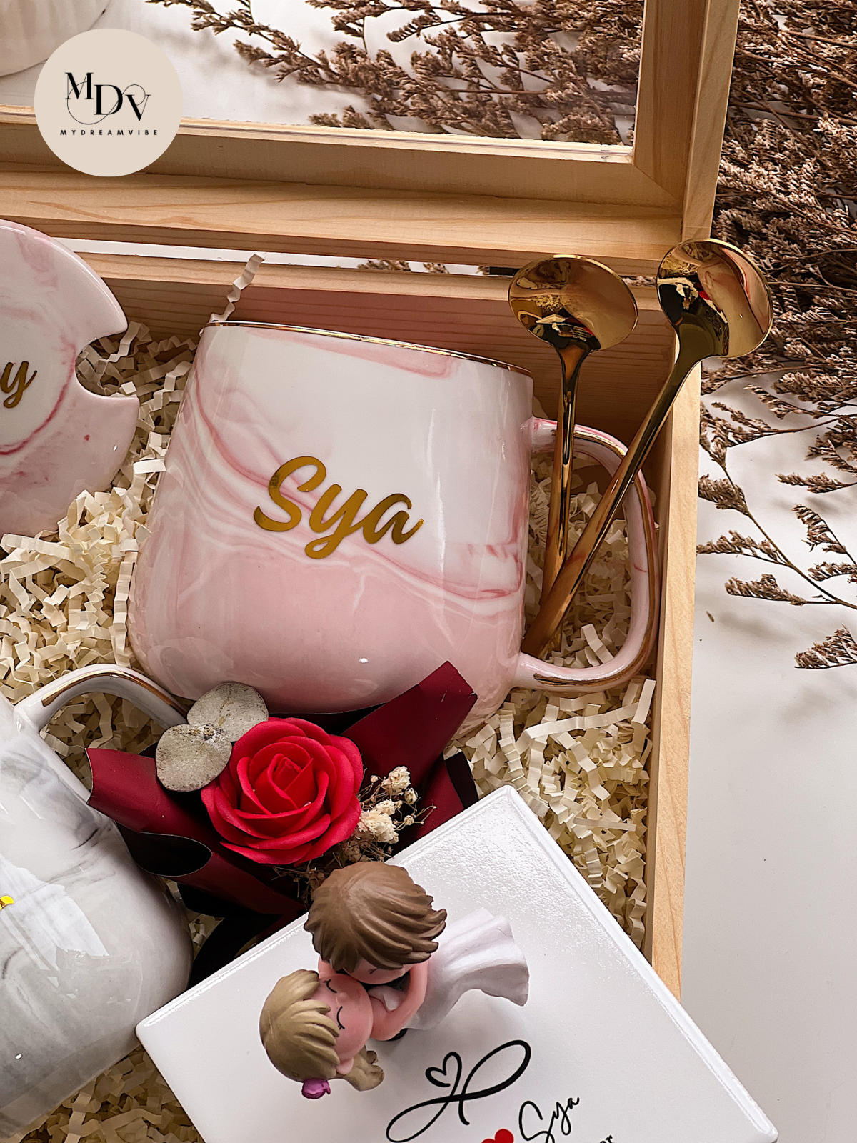 Eternal Union – Couple Marble Mug & Figurine Keepsake Box