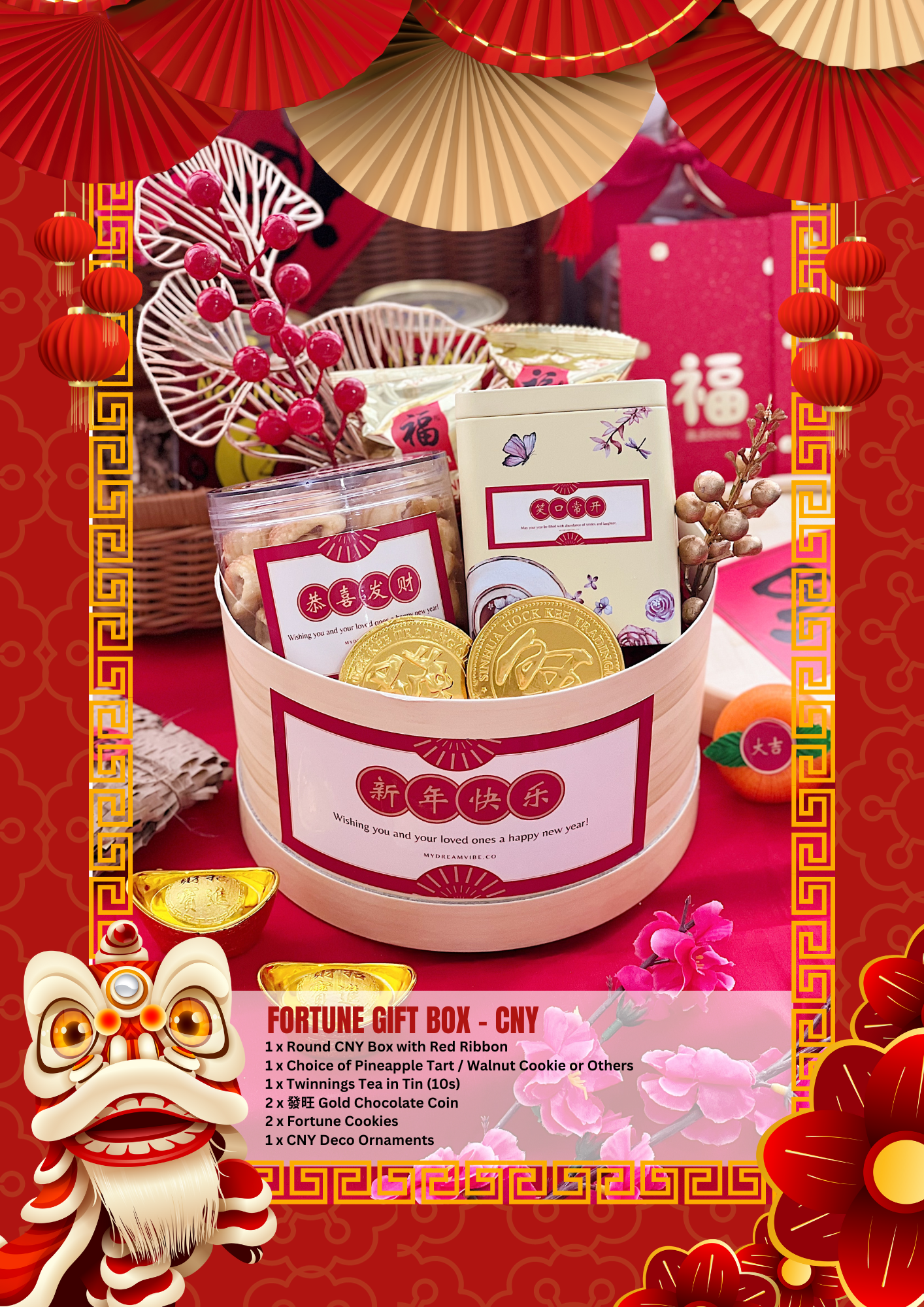 FORTUNE Gift Box - Chinese New Year (Whatsapp to Order / Enquire)