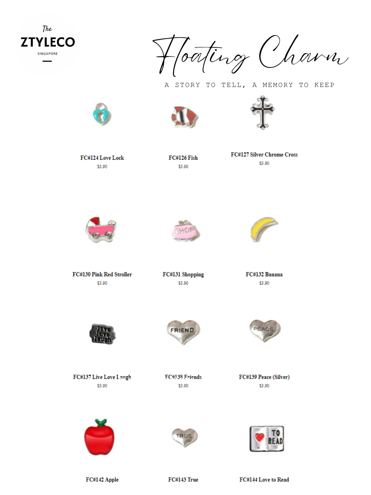 Couple Memory Locket Keychain / Necklace Set