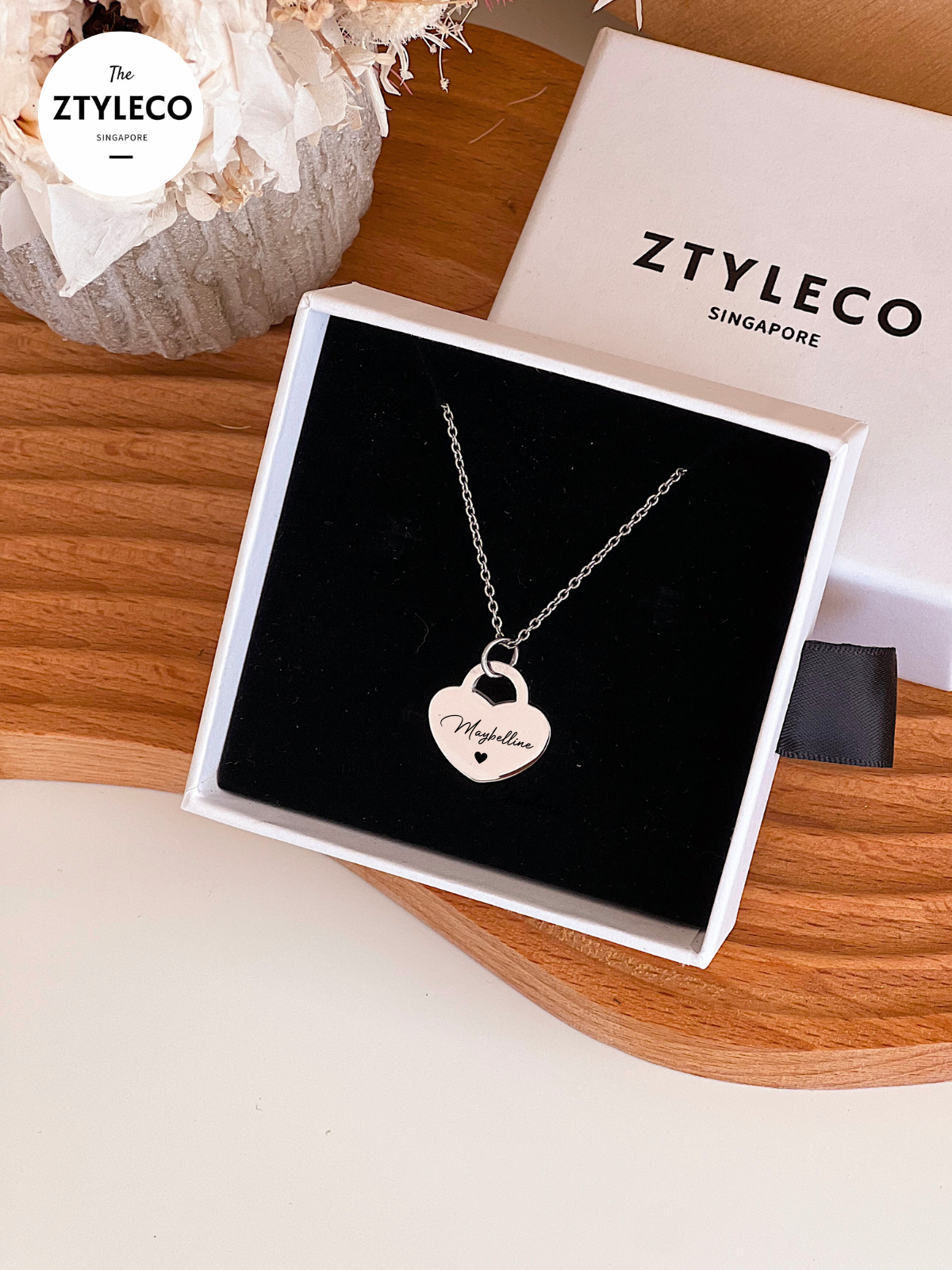 Heart Pendant Necklace / Bracelet - Silver