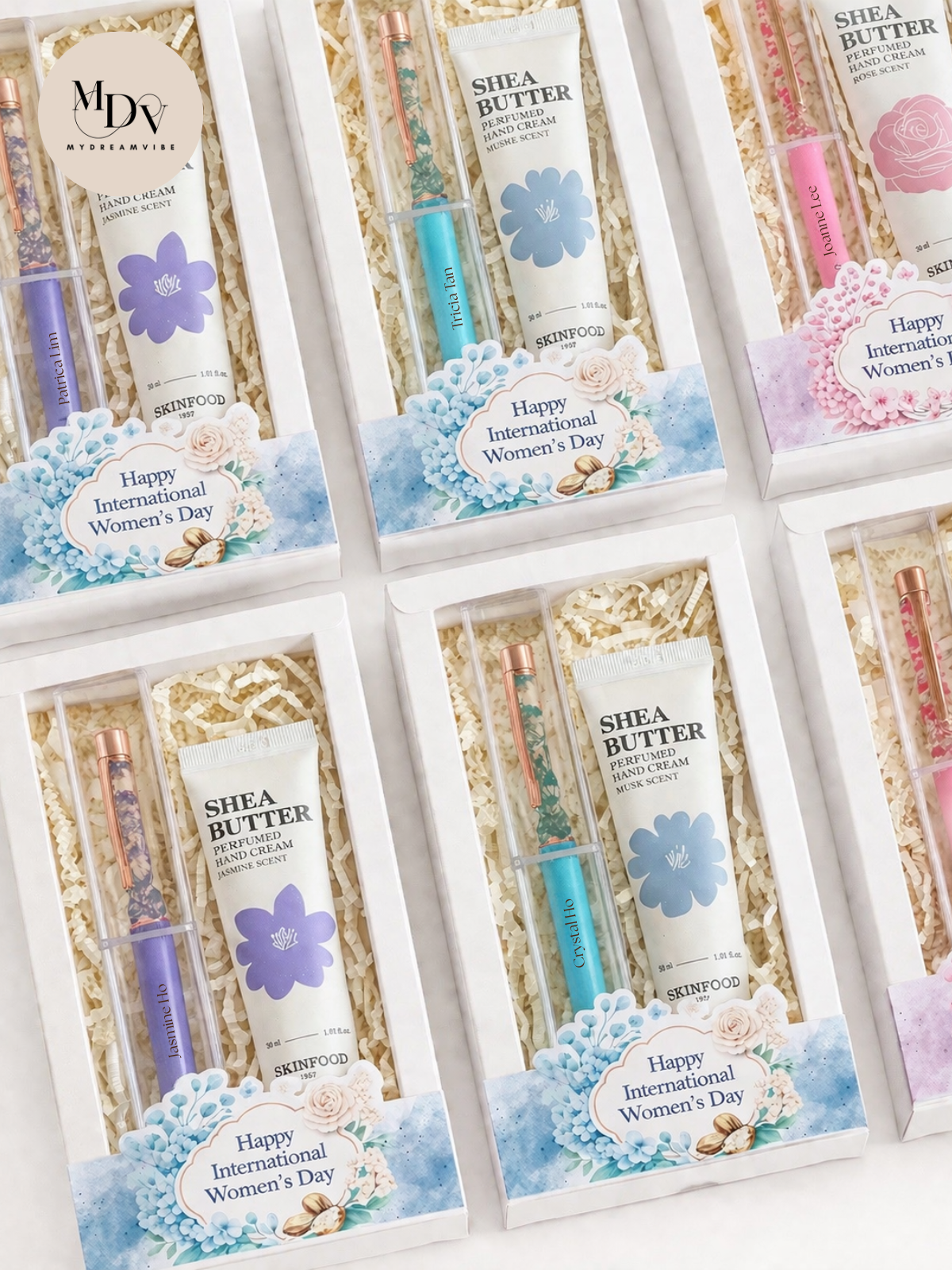 Ink-spirational Women: Personalised Floral Pen & Hand Cream Gift Set