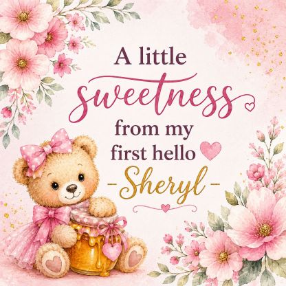 Personalised Honey Jar Baby Girl Shower Favours – Sweet Keepsake Gift (Min. 20 QTY) 