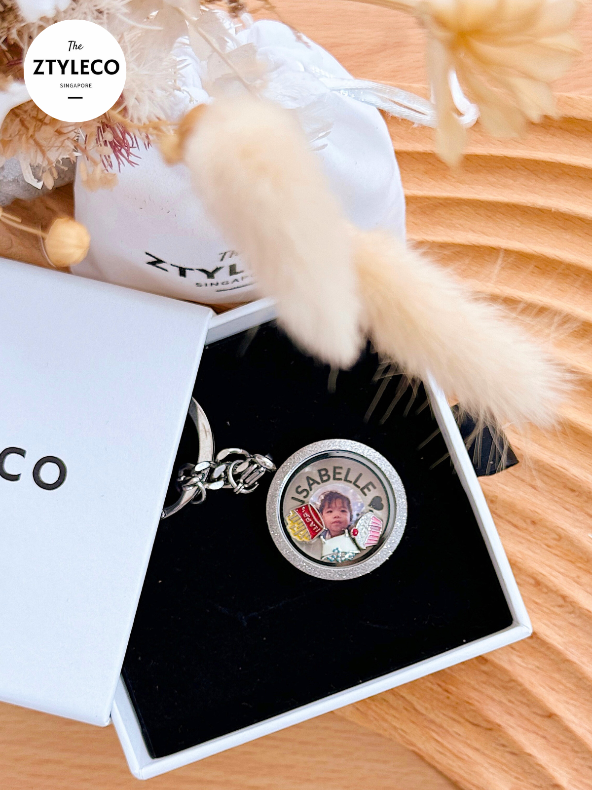 Photo Memory Locket Keychain / Necklace Set