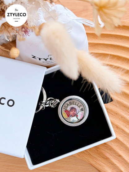 Photo Memory Locket Keychain / Necklace Set