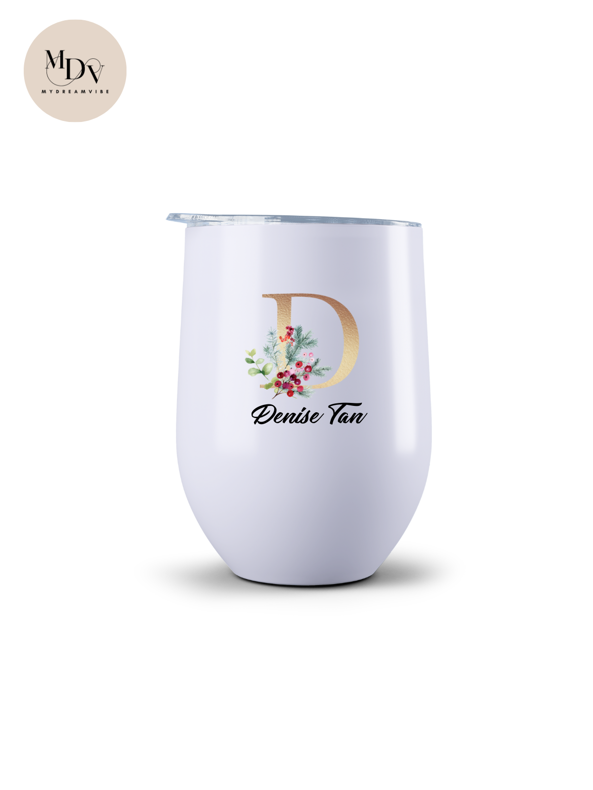 Printed 350ml Double Wall Stainless Steel Coffee Tumbler - Winterland Design