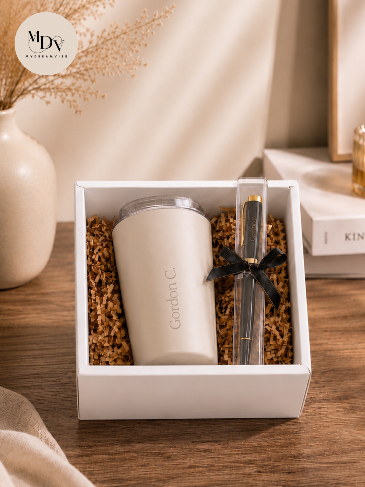 Signature Duo — Engraved Tumbler & Pen Set