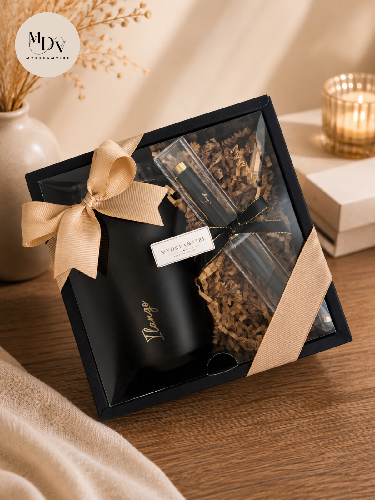Signature Duo — Engraved Tumbler & Pen Set