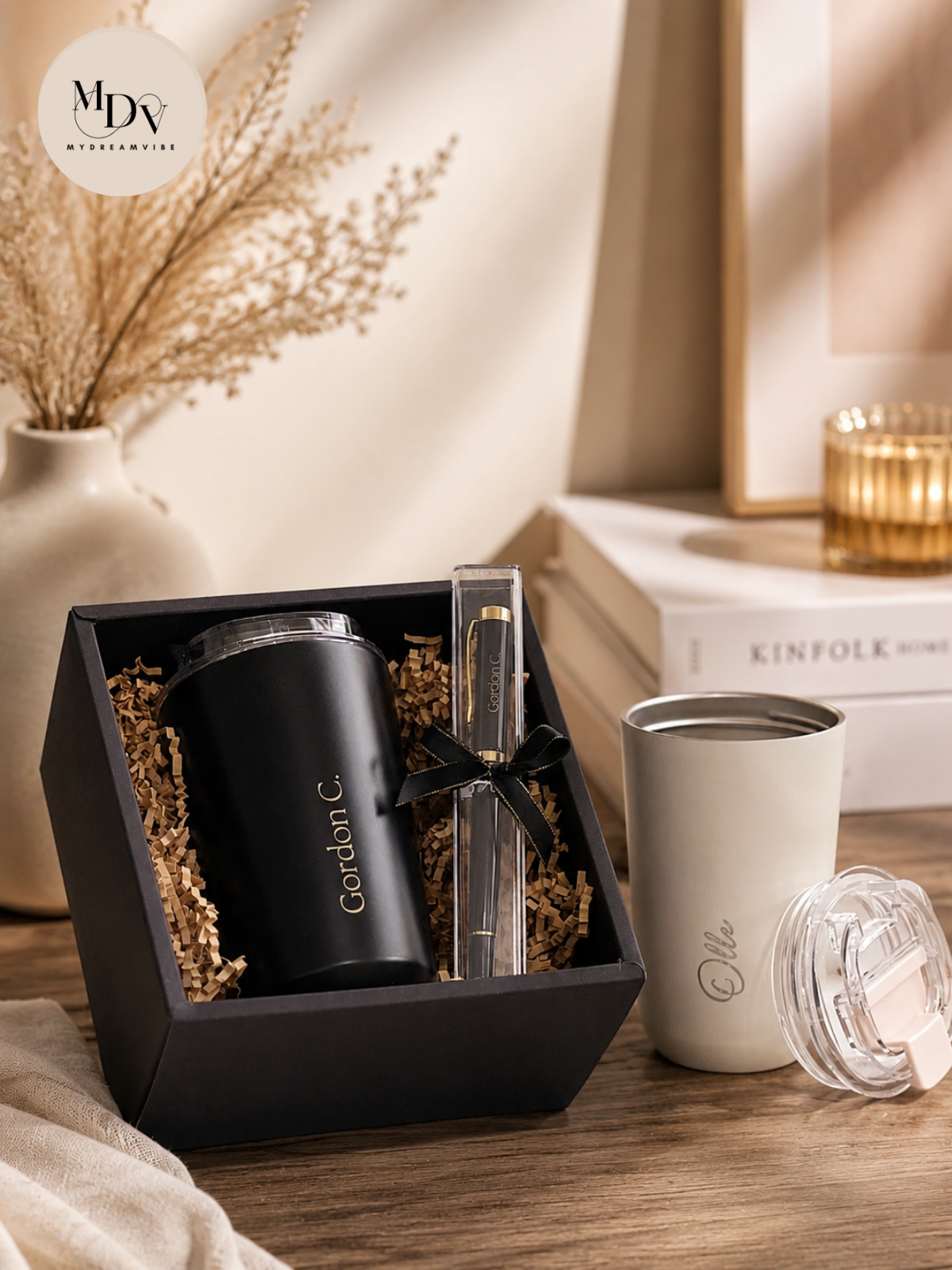 Signature Duo — Engraved Tumbler & Pen Set
