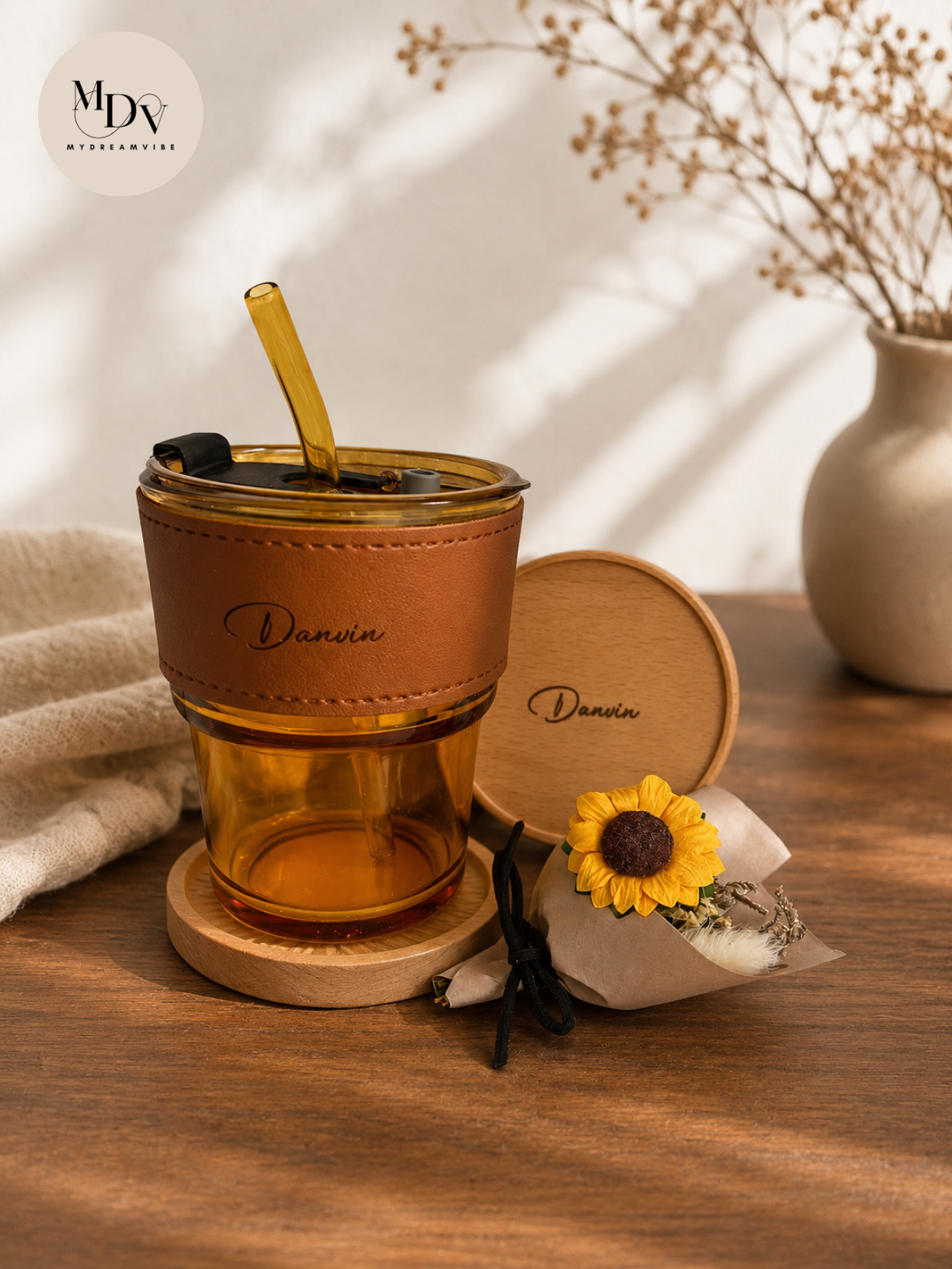 Sip in Style — Engraved Coaster & Personalised Tumbler Gift Set