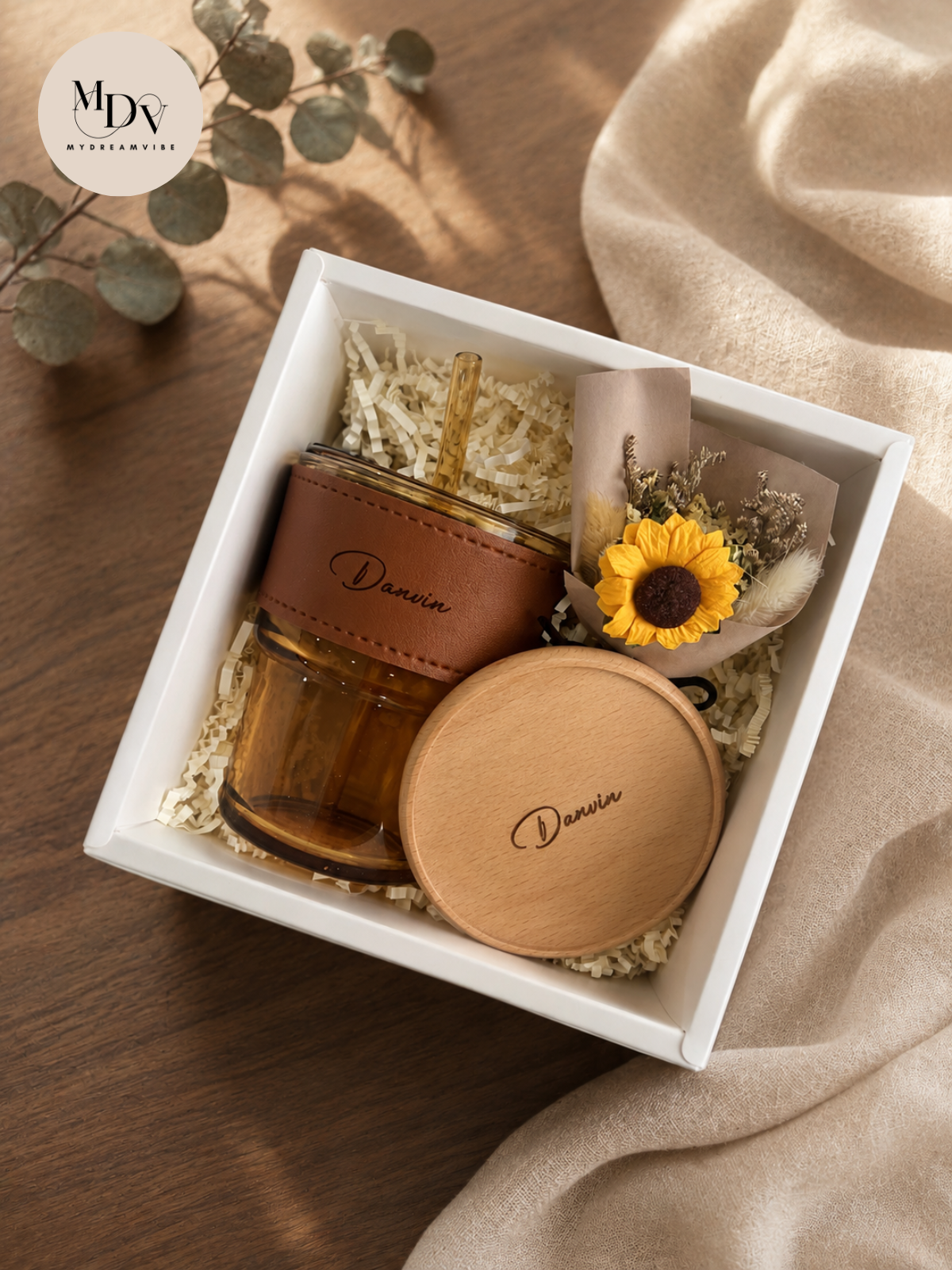 Sip in Style — Engraved Coaster & Personalised Tumbler Gift Set
