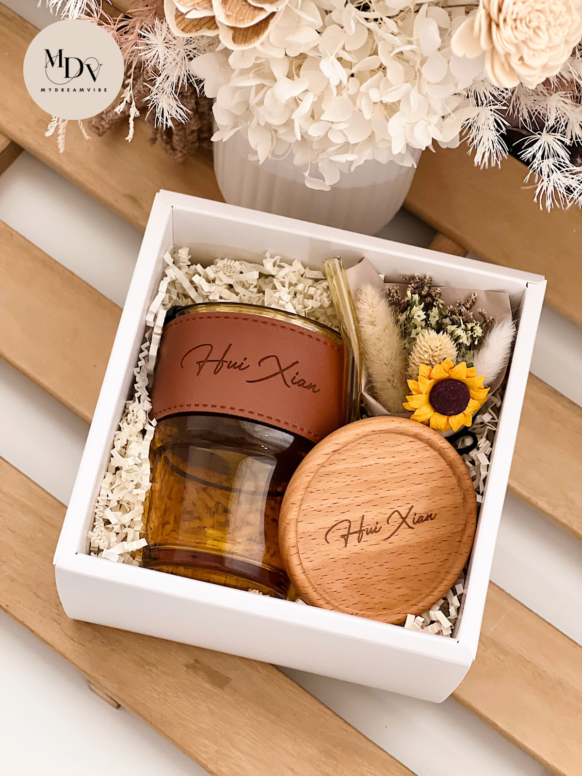 Sip in Style - Personalised Tumbler & Wooden Coaster Gift Set