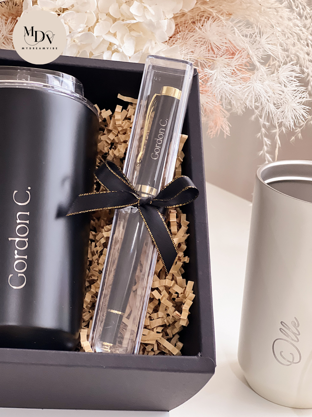 The Signature Duo – Engraved Tumbler & Pen Set