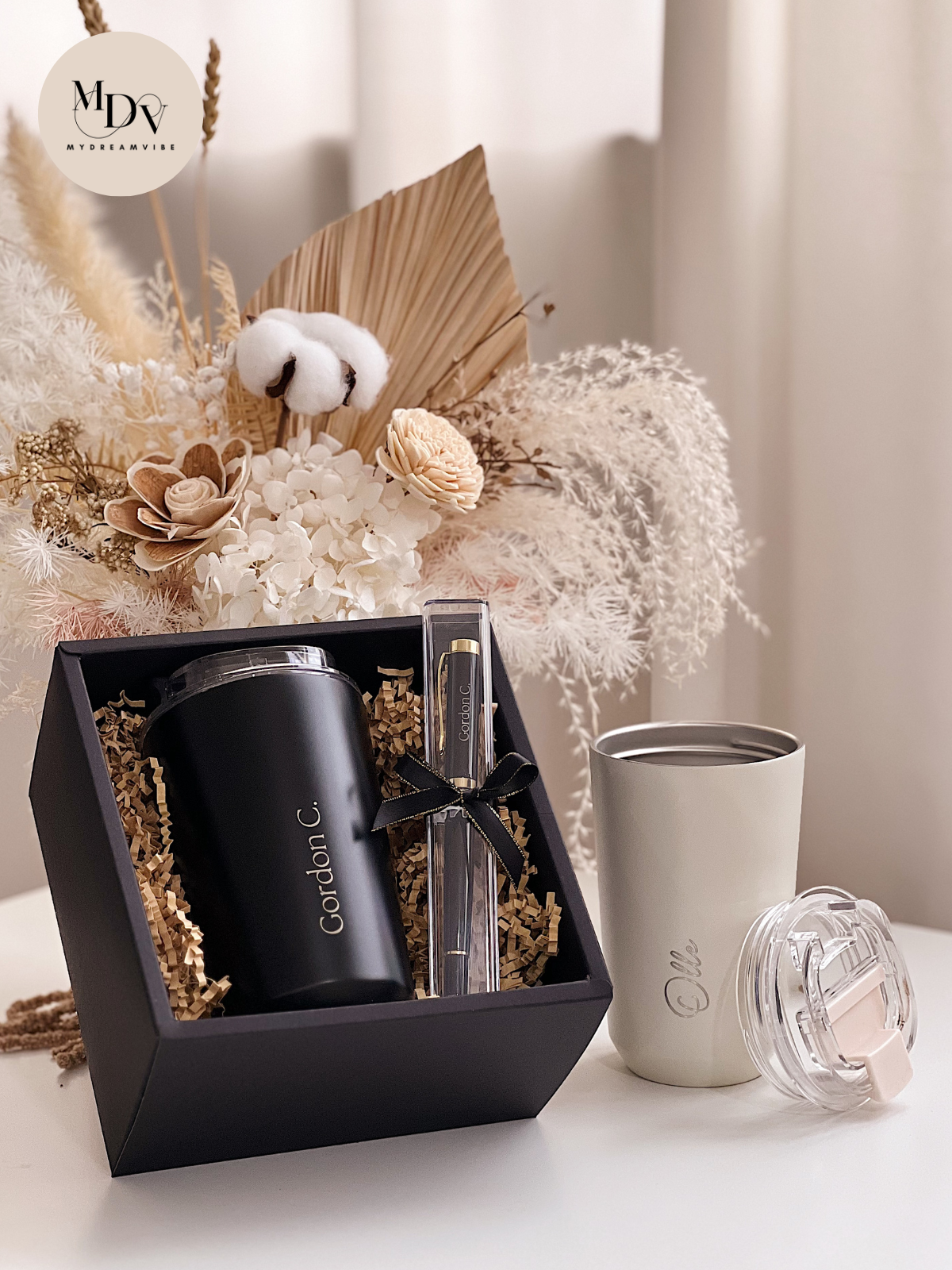 The Signature Duo – Engraved Tumbler & Pen Set