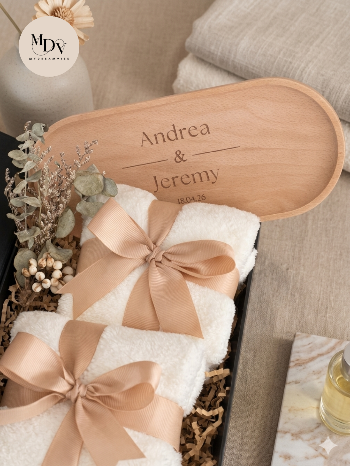 The Welcome Home Luxe Set – Personalised Housewarming Gift (FREE FIXED DATE DELIVERY)