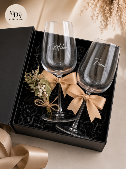 Toast for Two — Engraved Wine Glass Gift Set