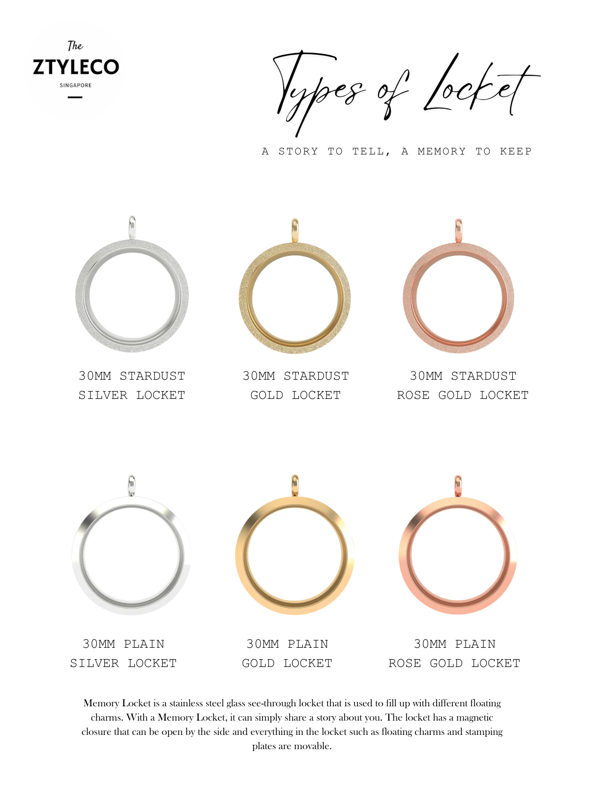 Couple Memory Locket Keychain / Necklace Set