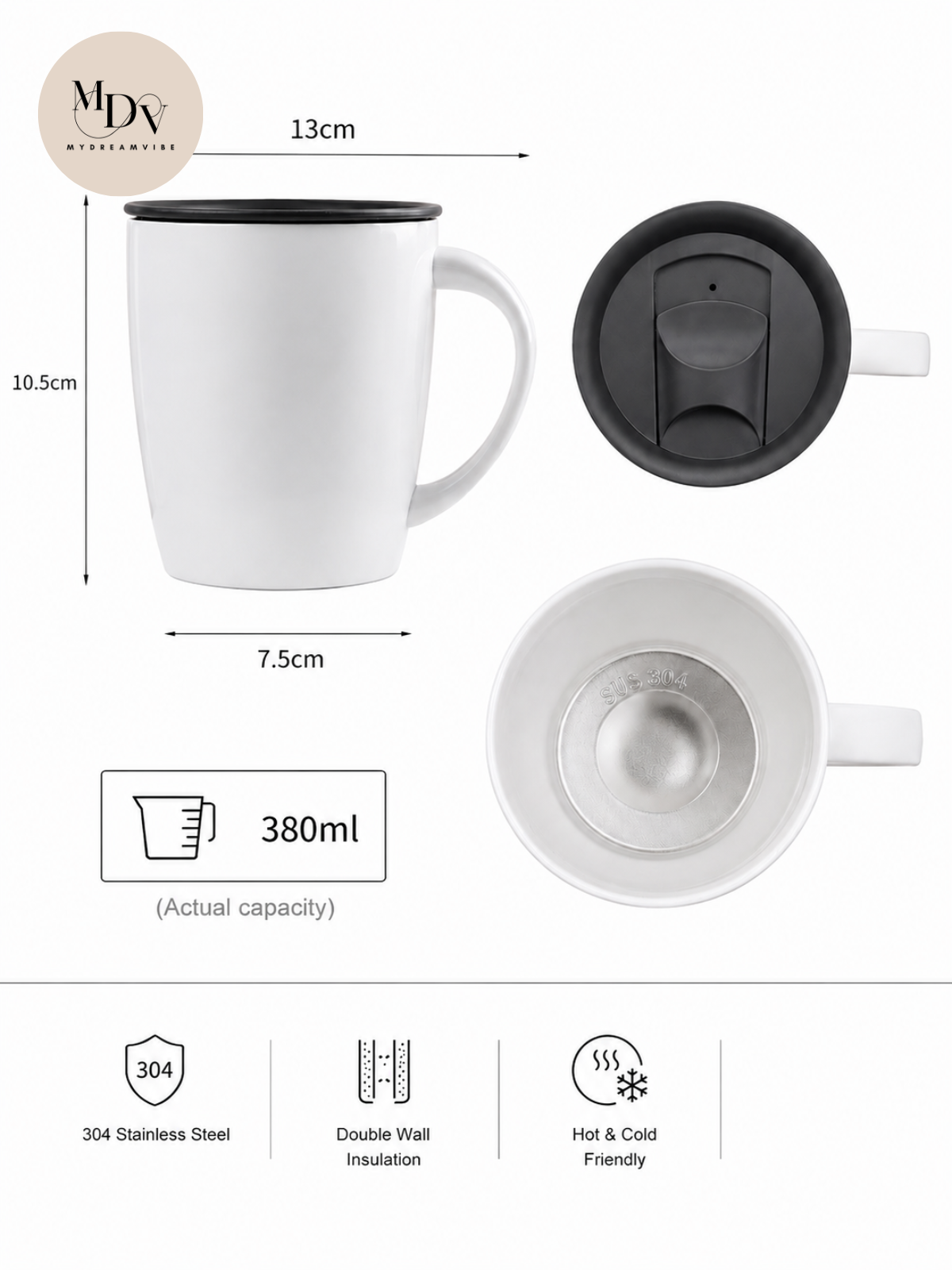 Warm Moments Gift Set – White Premium Mug & Treats Box