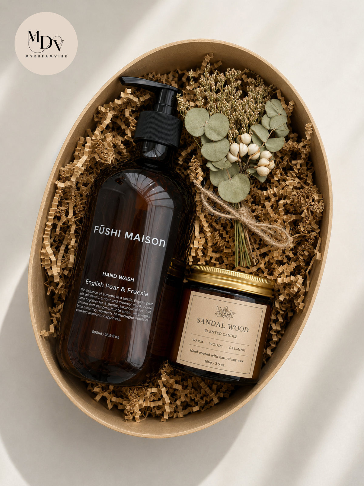Warm Rituals — Fūshi Maison Hand Wash & Sandalwood Candle Gift Set
