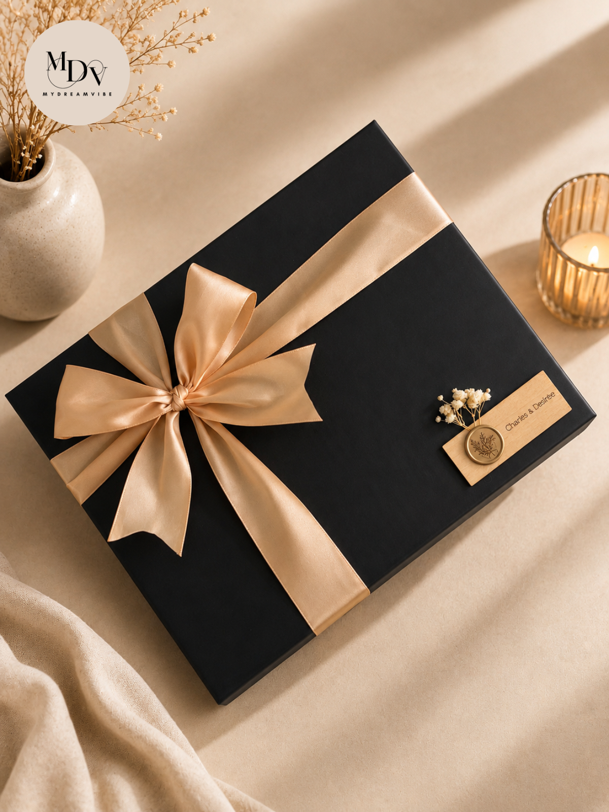 Welcome Home Diffuser, Towel & Glassware Tray Set | Engraved | Free Fixed Date Delivery