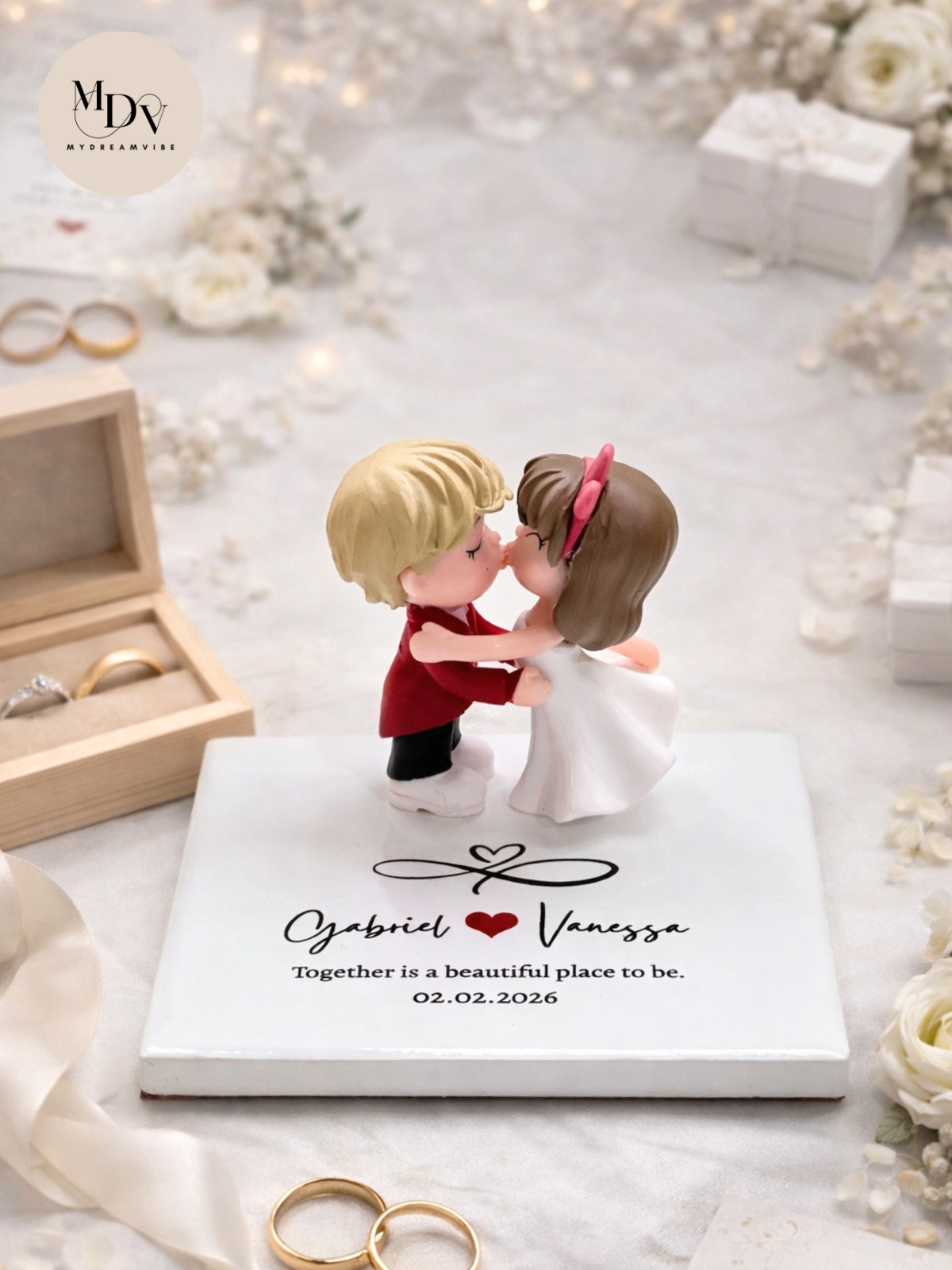 Prince & Princess – Wedding Figurine Keepsake Gift Set