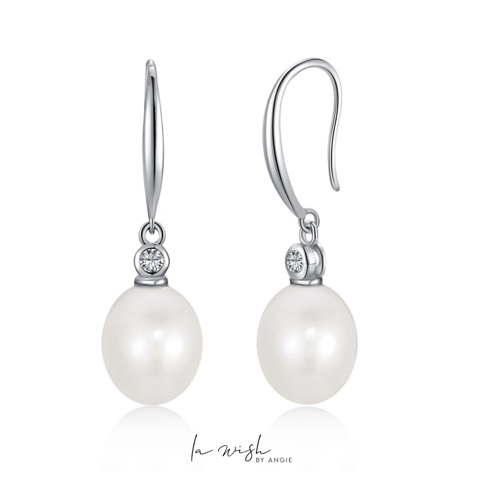 La Wish By Angie Cassie Pearl Dangle Earrings