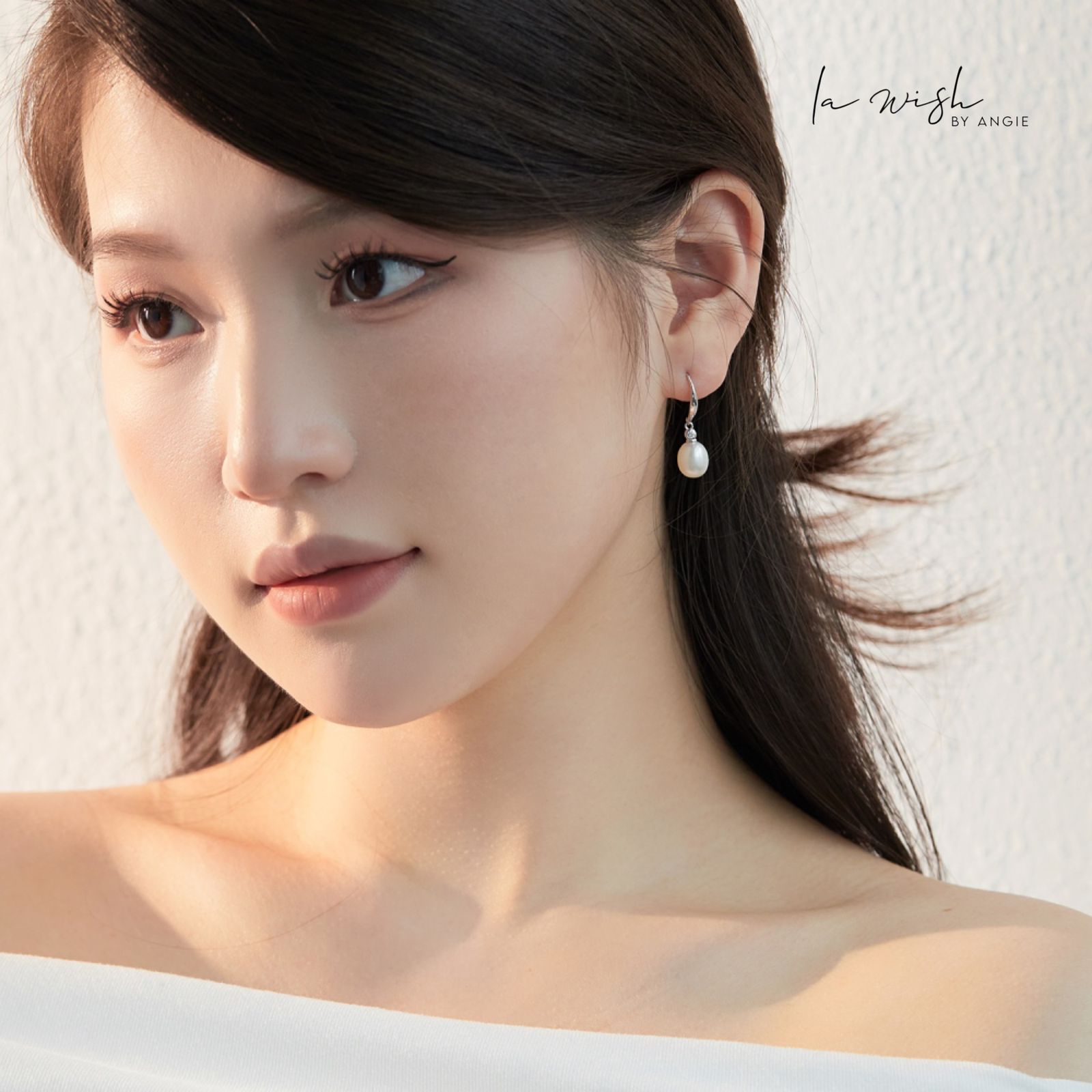 La Wish By Angie Cassie Pearl Dangle Earrings