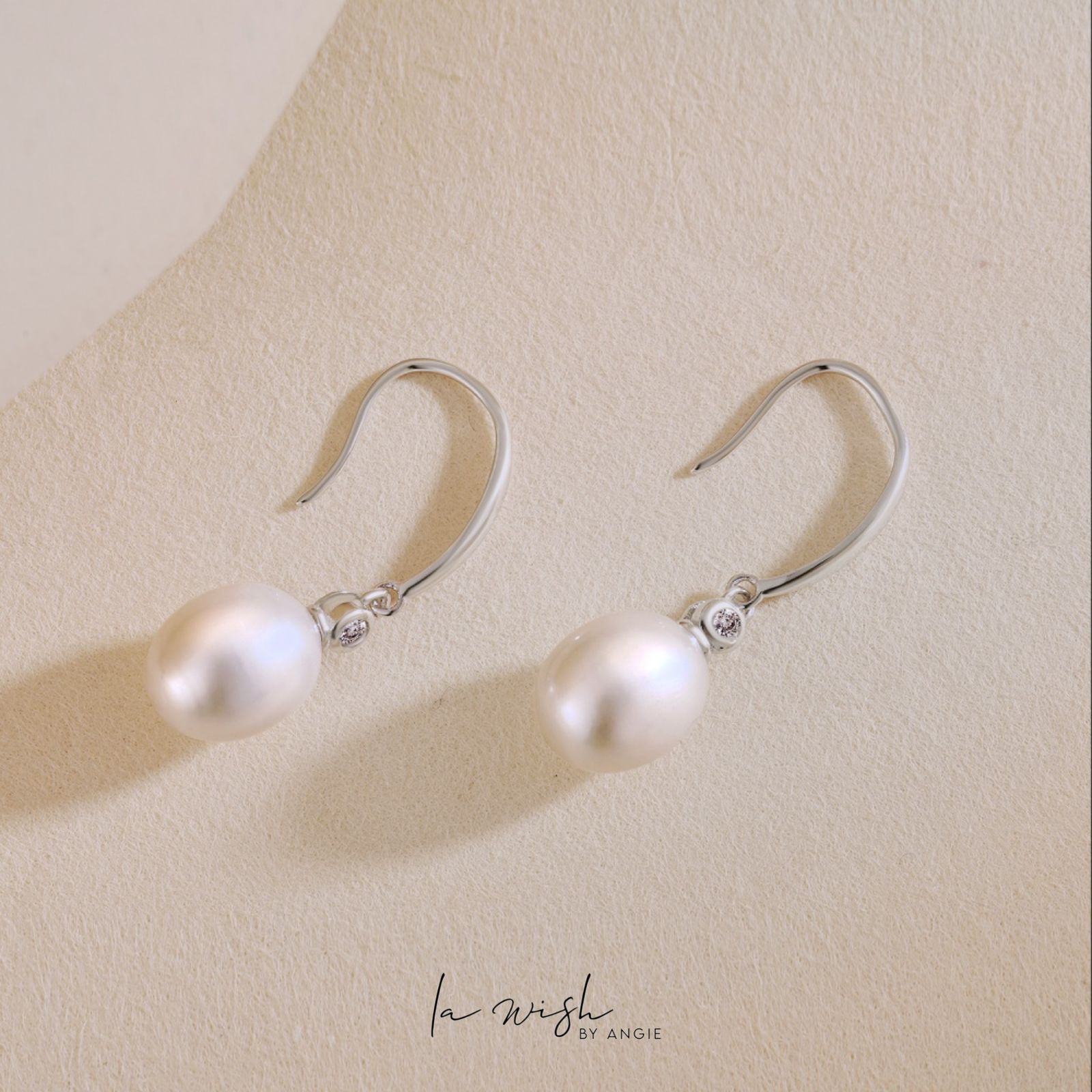 La Wish By Angie Cassie Pearl Dangle Earrings