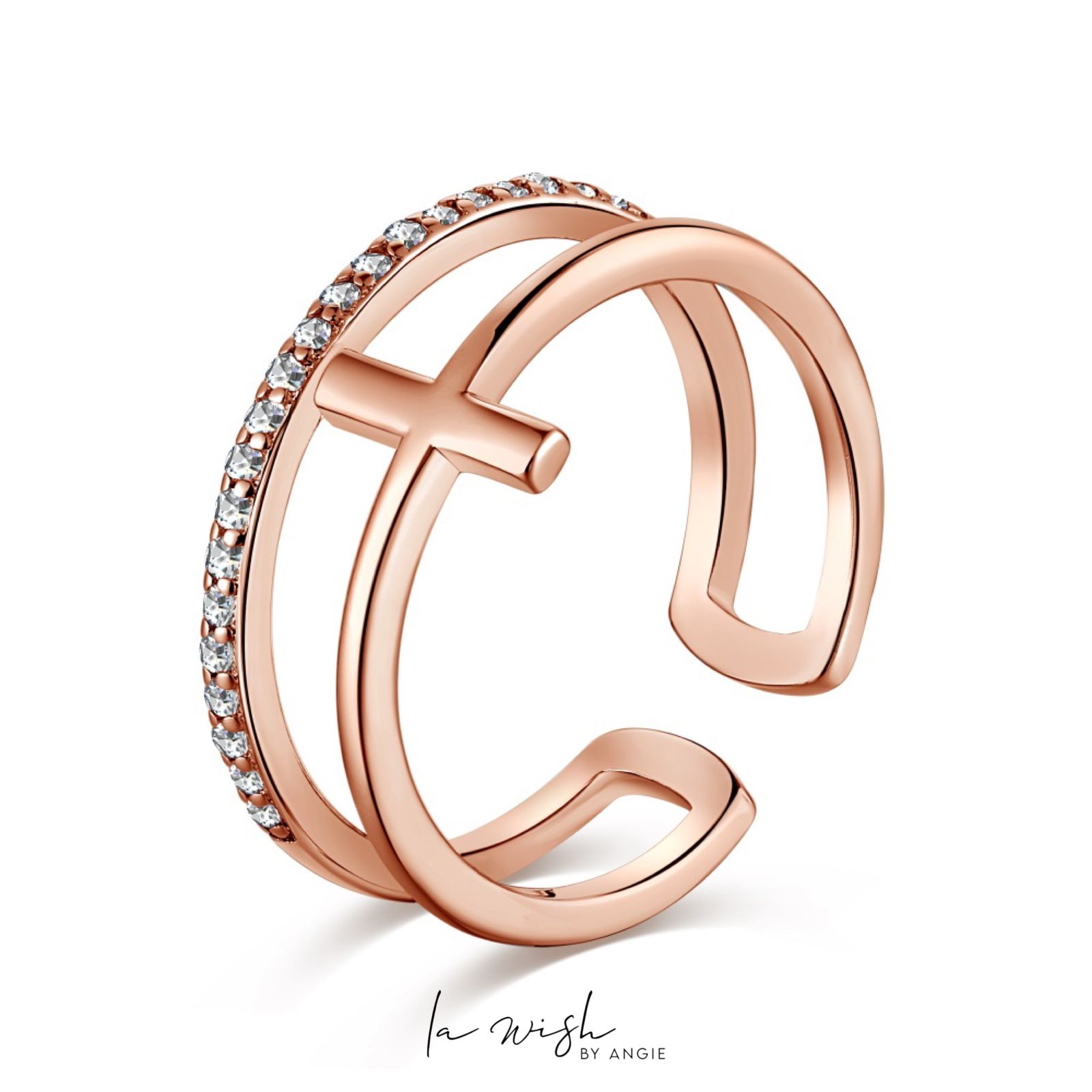 La Wish By Angie Cross My Heart Eternity Ring
