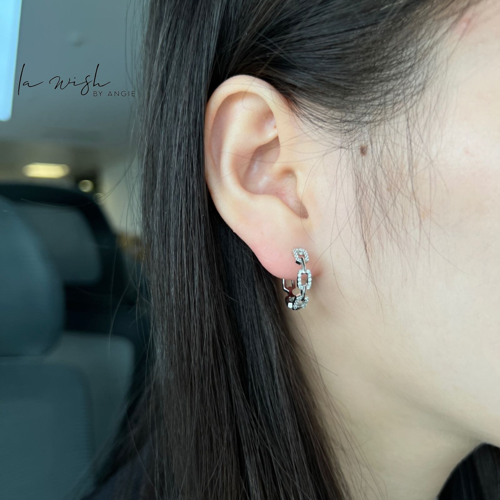 La Wish By Angie Link Hoop Earrings