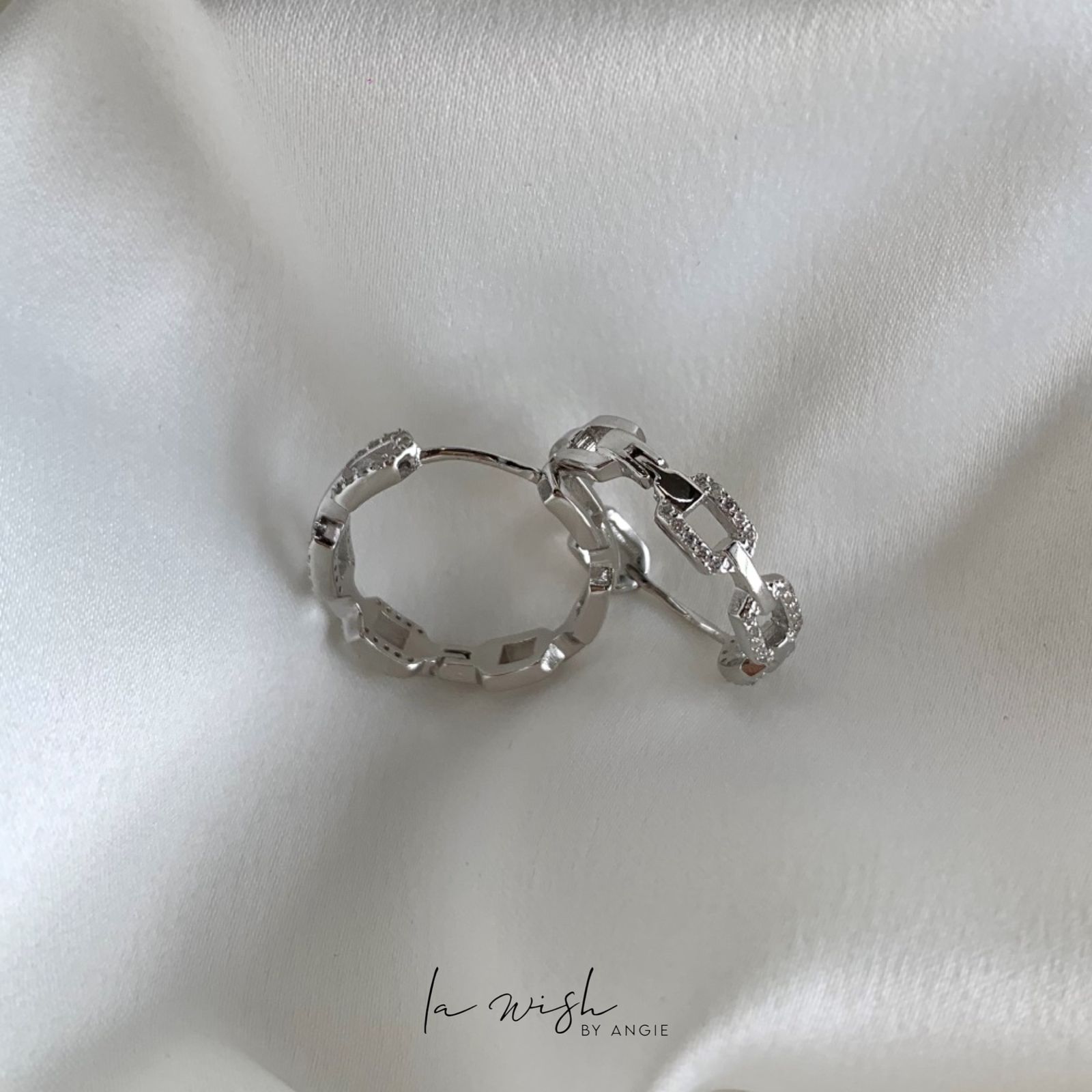 La Wish By Angie Link Hoop Earrings