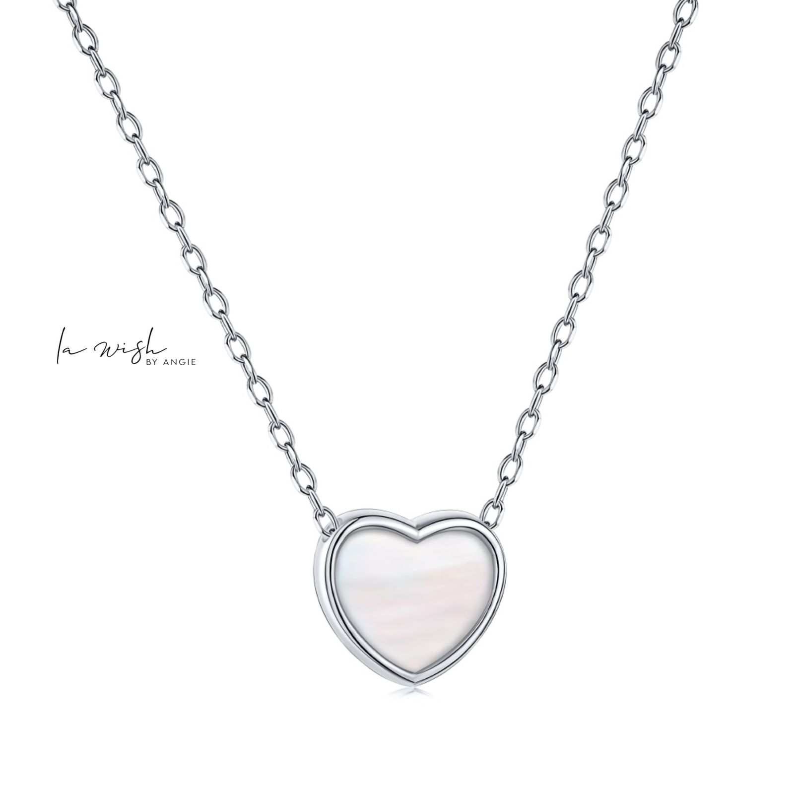 La Wish By Angie Modesty Heart Shaped Necklace
