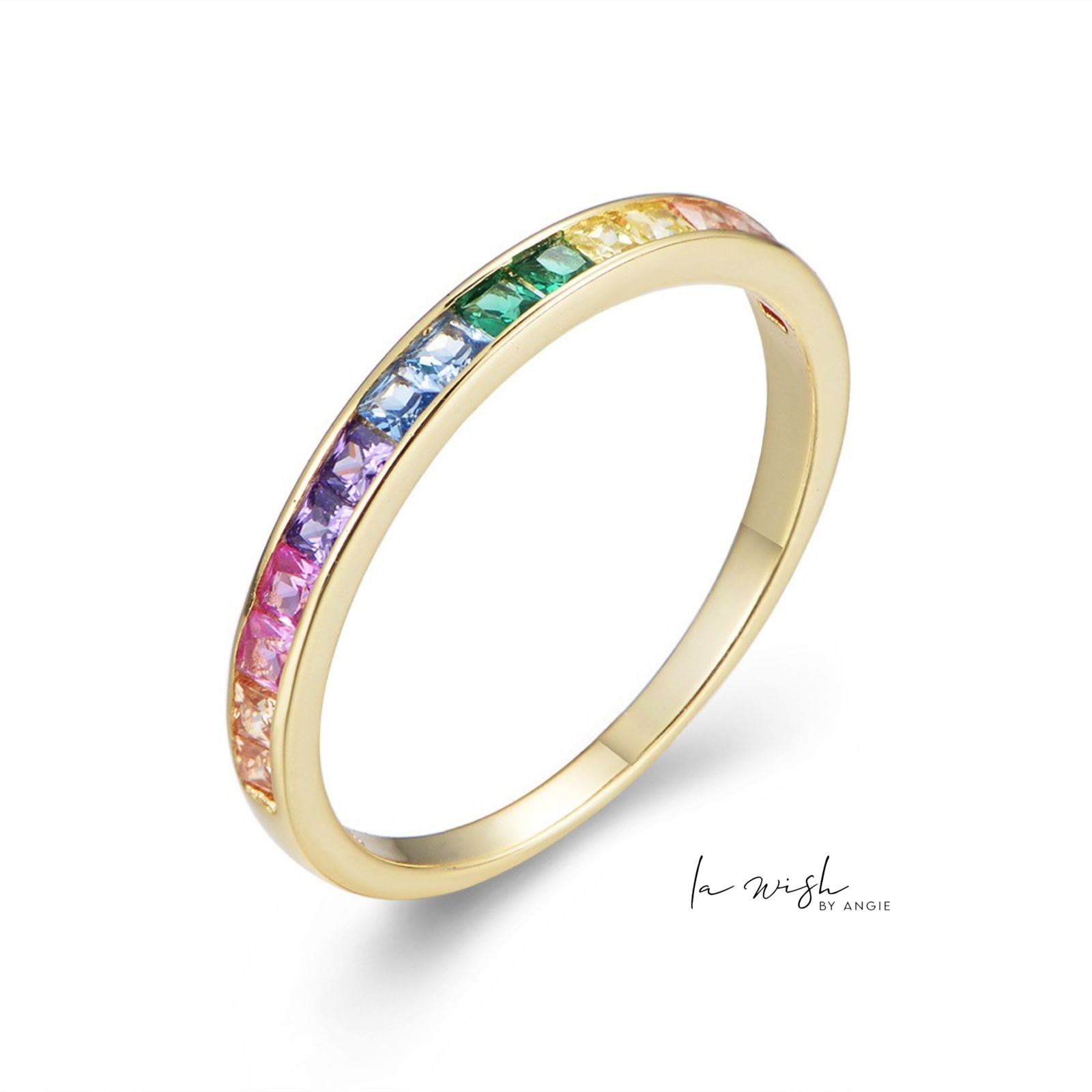 La Wish By Angie Timeless Rainbow Ring