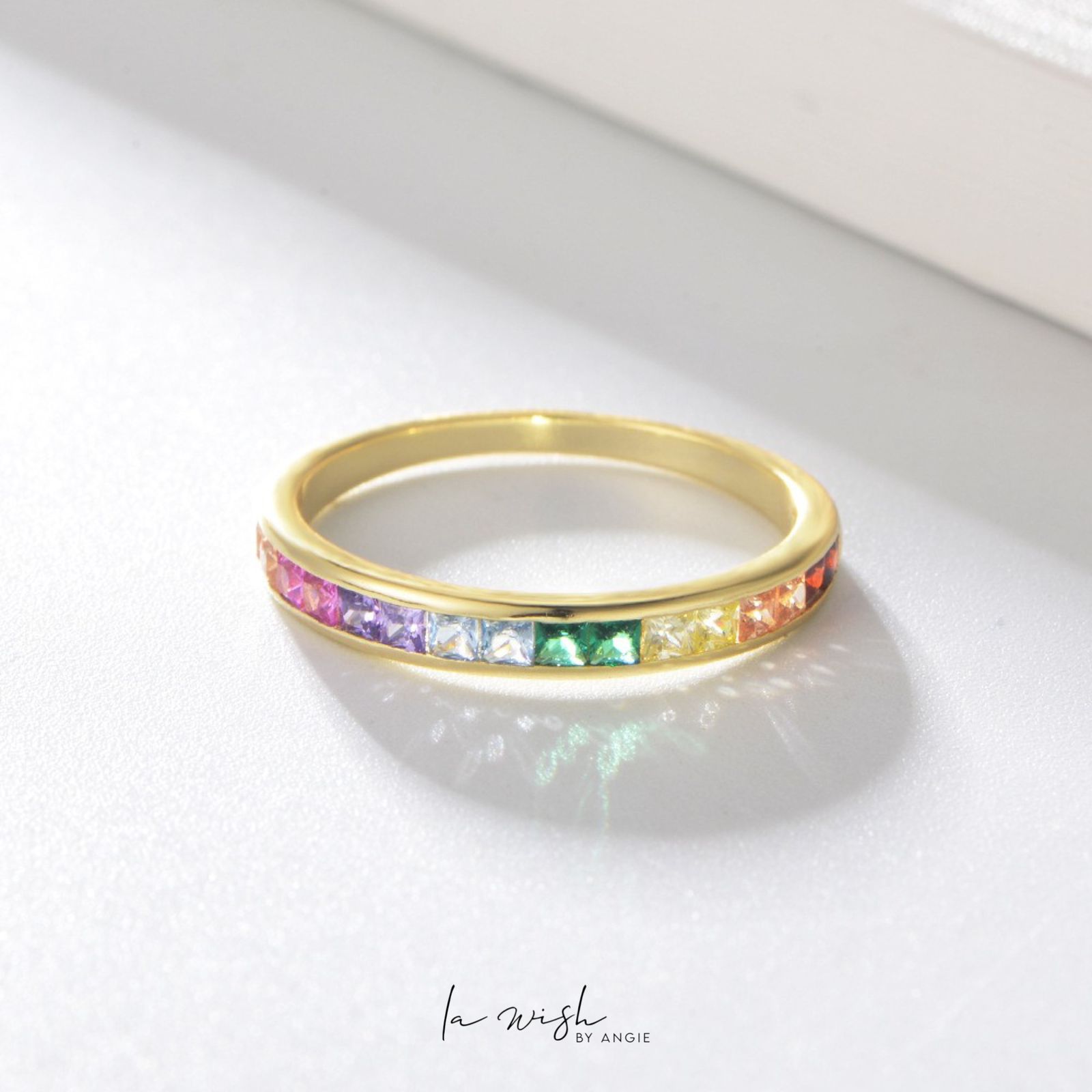 La Wish By Angie Timeless Rainbow Ring
