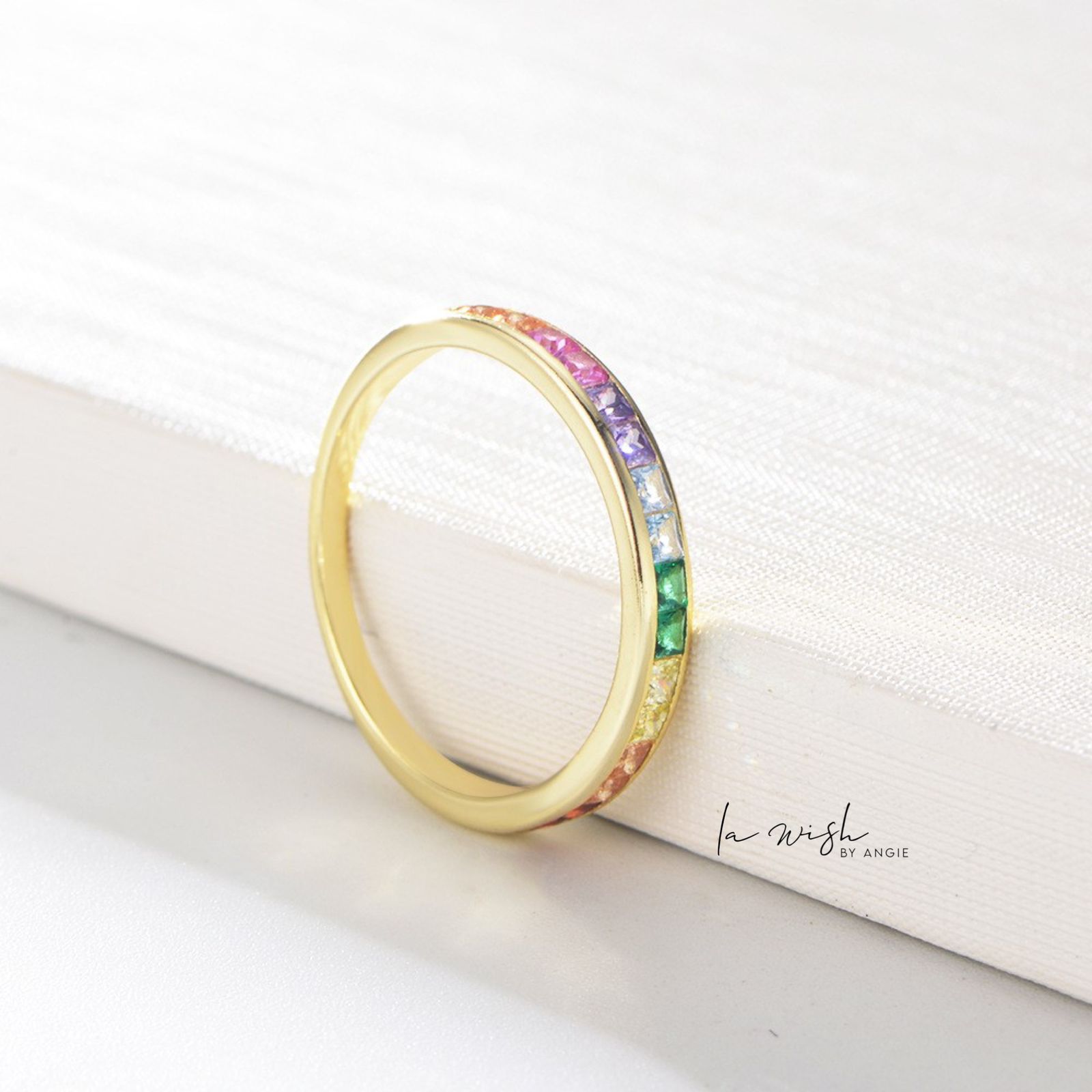 La Wish By Angie Timeless Rainbow Ring