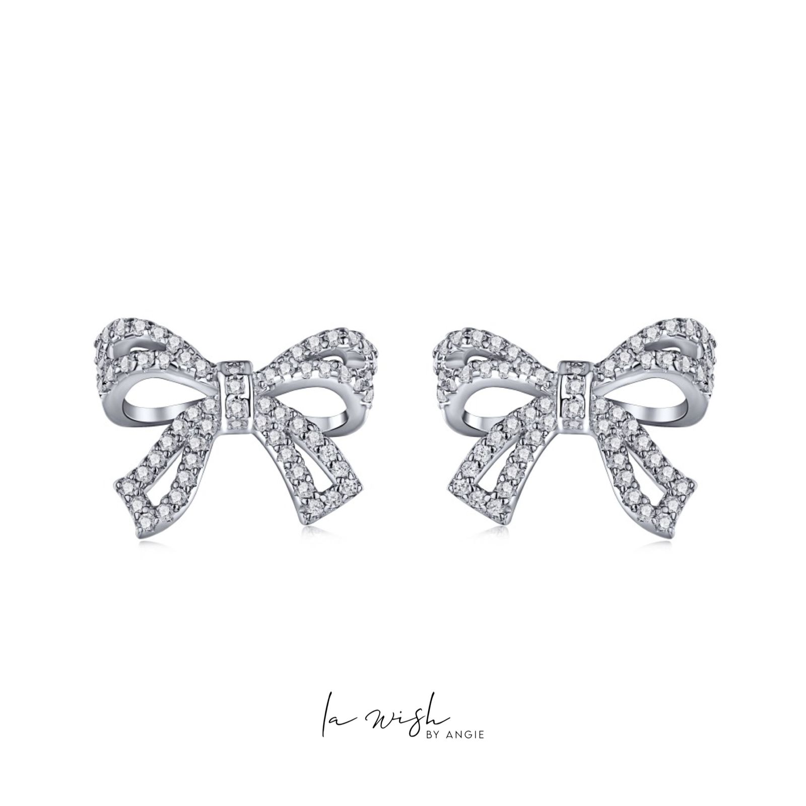 La Wish By Angie Pretty Bow Studs Earrings
