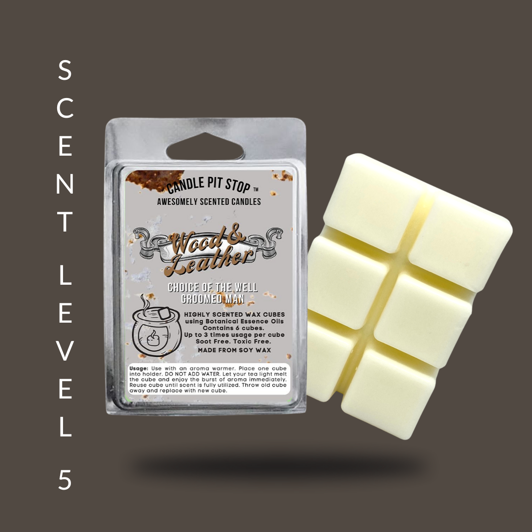 "Wood & Leather" Wax Cubes