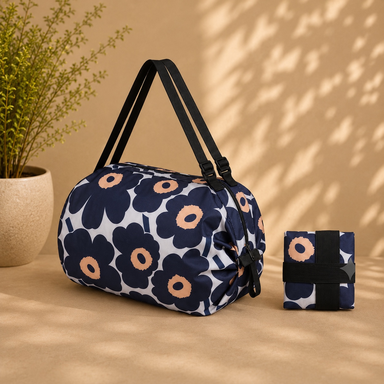 Travel Shopping Bag (With Zip)