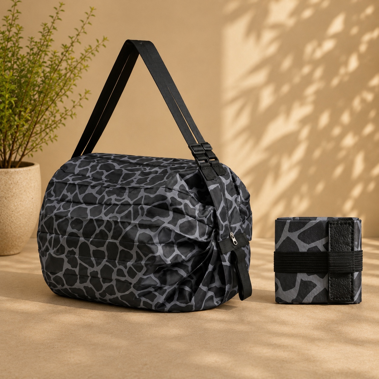 Travel Shopping Bag (With Zip)